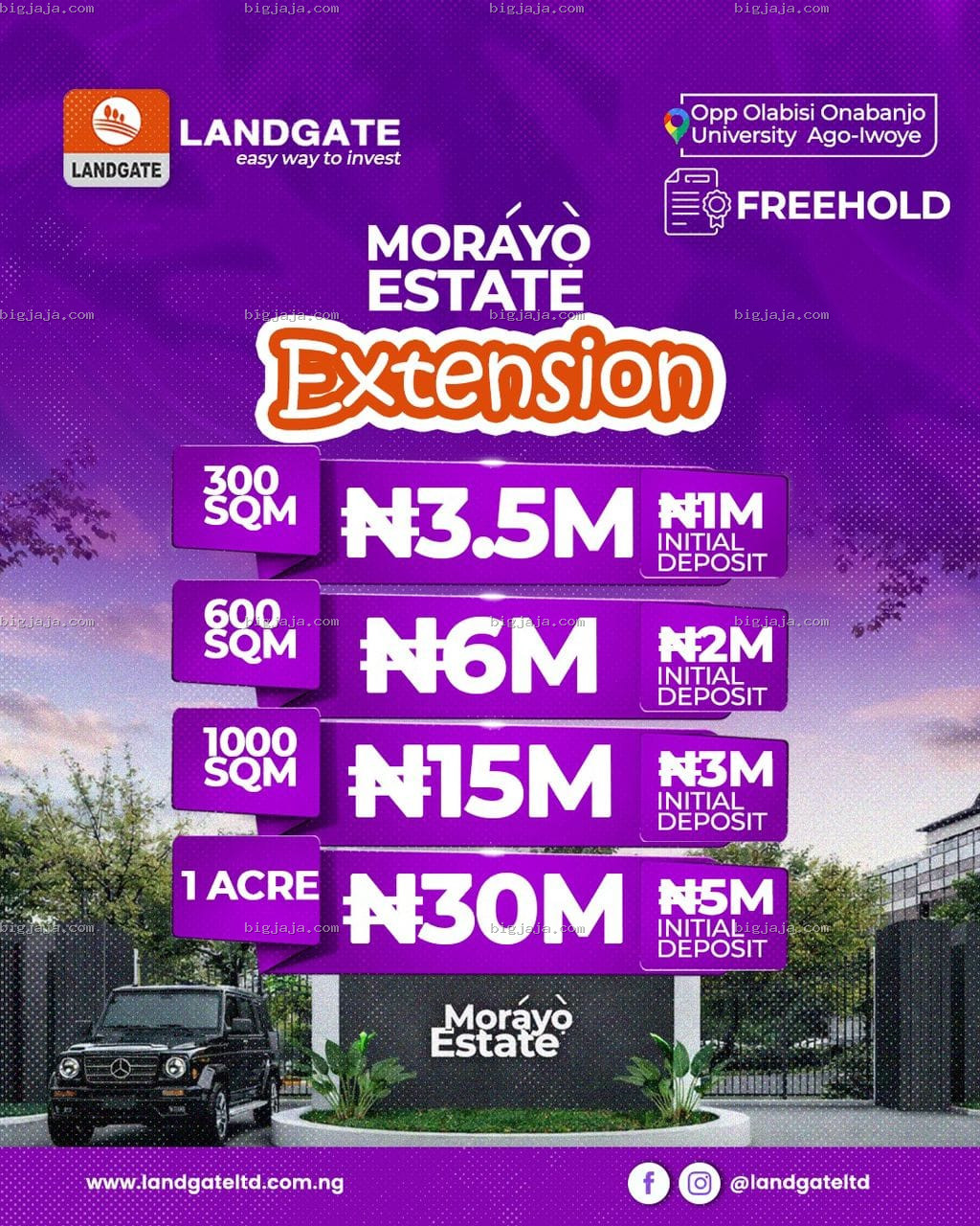 Morayo Estate Opposite Olabisi Onabanjo University 